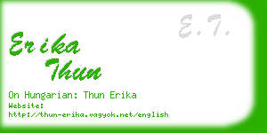 erika thun business card